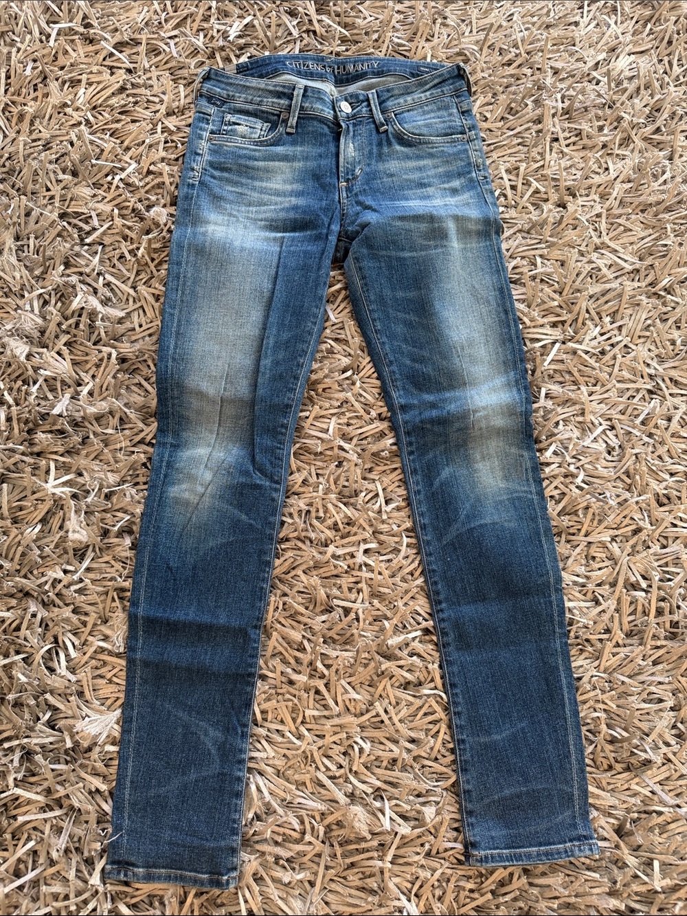 Citizens Of Humanity Skinny Jeans in Washed Blue